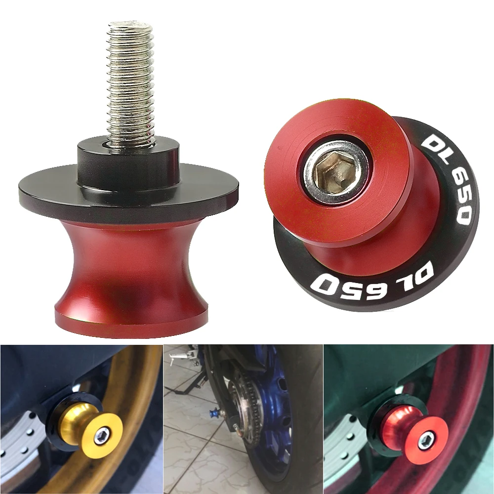 

8MM Hight Quality CNC aluminum Motorcycle Swingarm Slider Spools For SUZUKI DL650 DL 650 DL-650 V-STROM 2011 2012