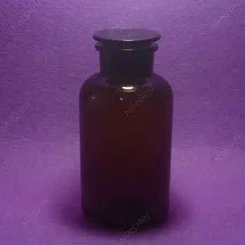 

1000ML Amber Glass Reagent bottle,wide mouth,Ground stopper,Lab Glassware