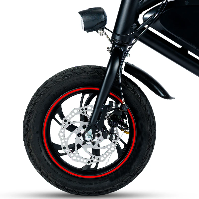 Top OUXI Folding Electric Bike For Adult One Seat 36V Lithium Battery Brushless 36v 350w Mini Protable Electric Bicycle 4