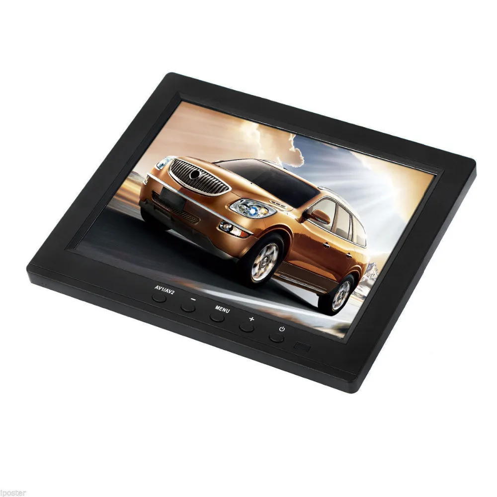 Wearson 8 Inch TFT LCD Color Video Monitor Screen VGA BNC AV HDMI Input +Remote Controller for PC CCTV Home Security Computer