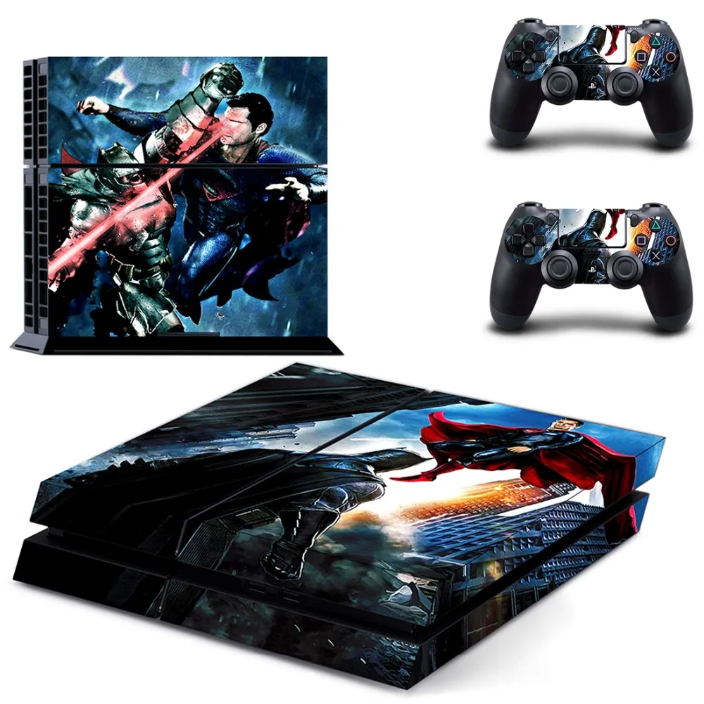 

Whole Body VINYL SKIN STICKER DECAL COVER for PS4 Playstation 4 System Console and Controllers - Batman v Superman