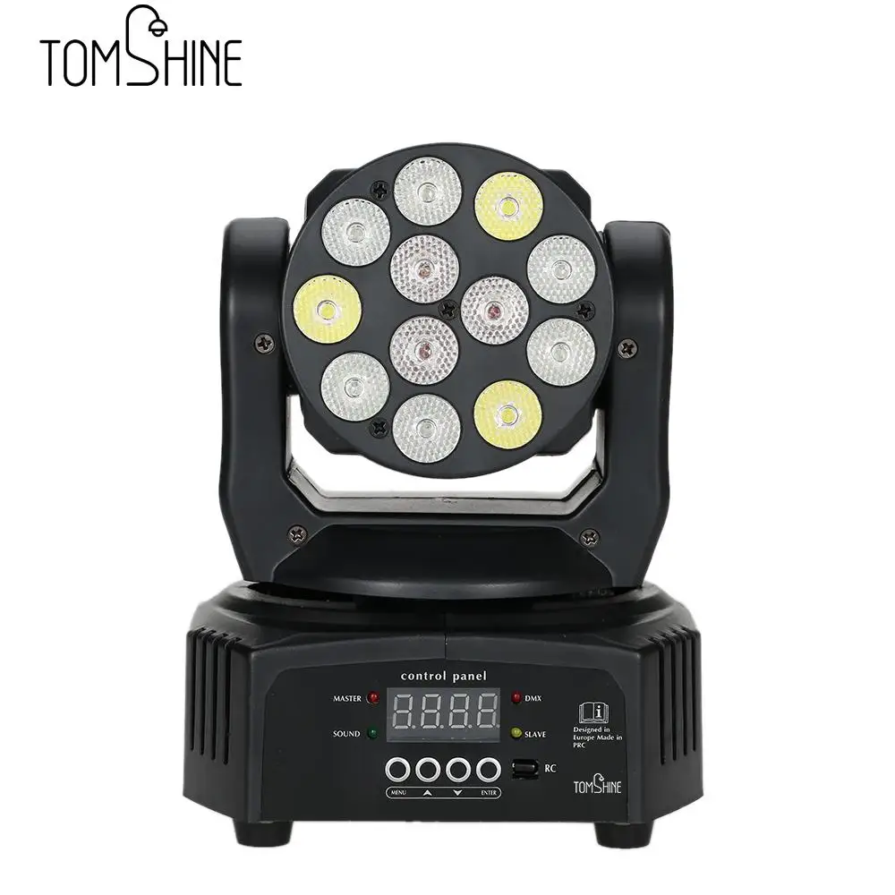 

40W 12LED RGBW Washing Effect Moving Head Stage Light 14/16 Channel Sound Activation Auto DMX512 Master-Slave KTV Bar DJ Light