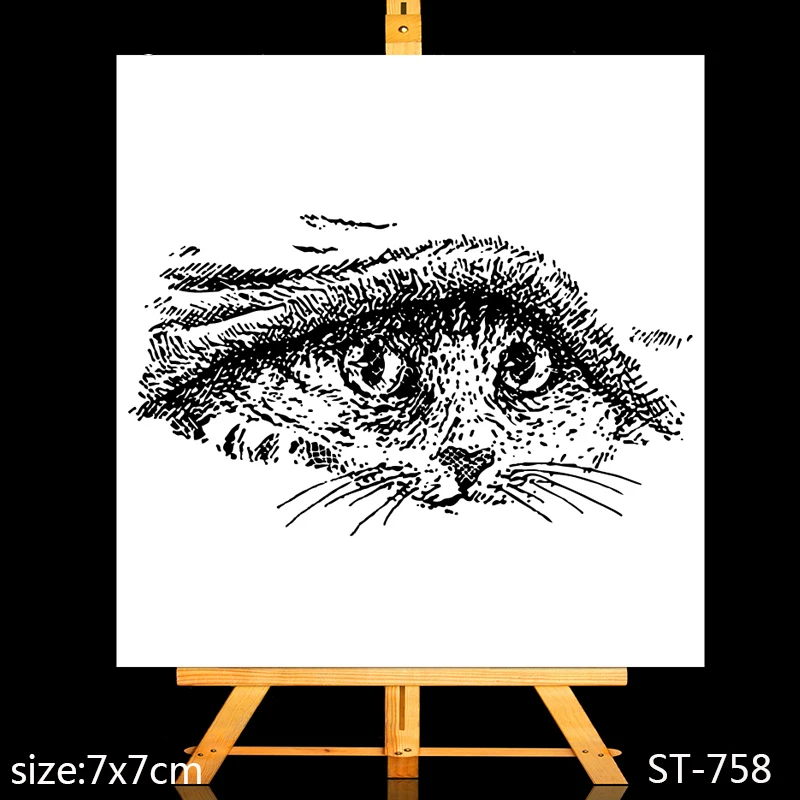 

ZhuoAng Cat in the quilt Clear Stamps/Card Making Holiday decorations For scrapbooking Transparent stamps