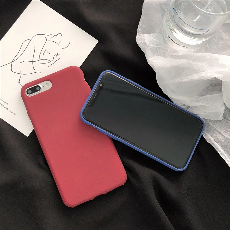Простой матовый ТПУ чехол Gimfun синего цвета для Iphone Xs Max Xr твердый силиконовый с