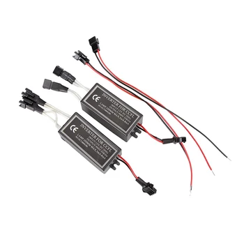 

2PCS 4-outputs Female Connection One-drag-two Digital Cathode Tube Spare Inverter Ballast for CCFL Angel Eyes Halo Rings Kit
