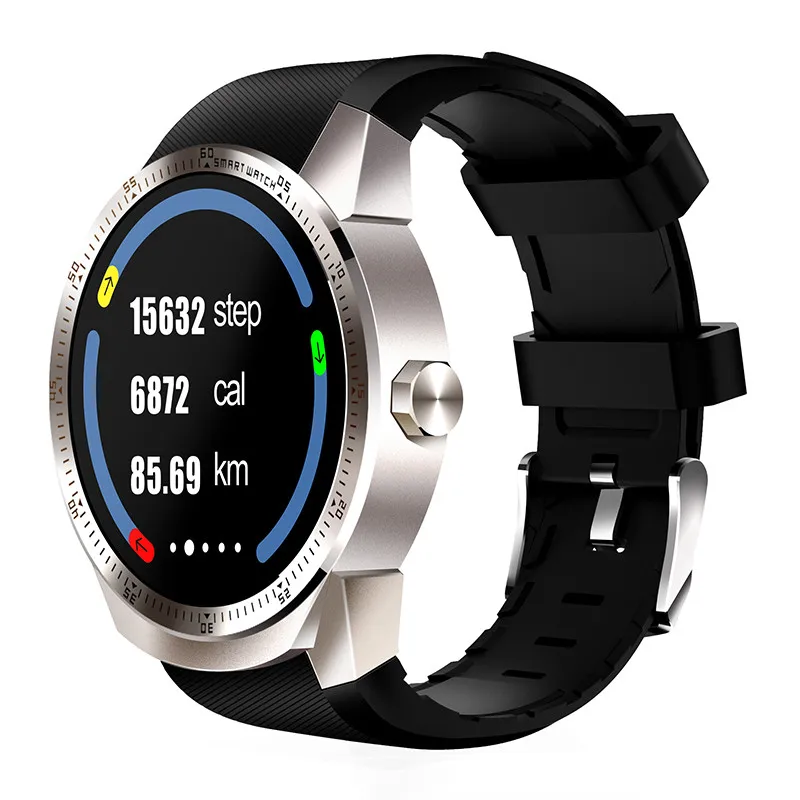 Interpad 3g Смарт-часы Android 4,1 MTK6572A 4 Гб Встроенная память телефон часы Bluetooth gps Смарт-часы для Windows iOS и Android телефон - Цвет: silver