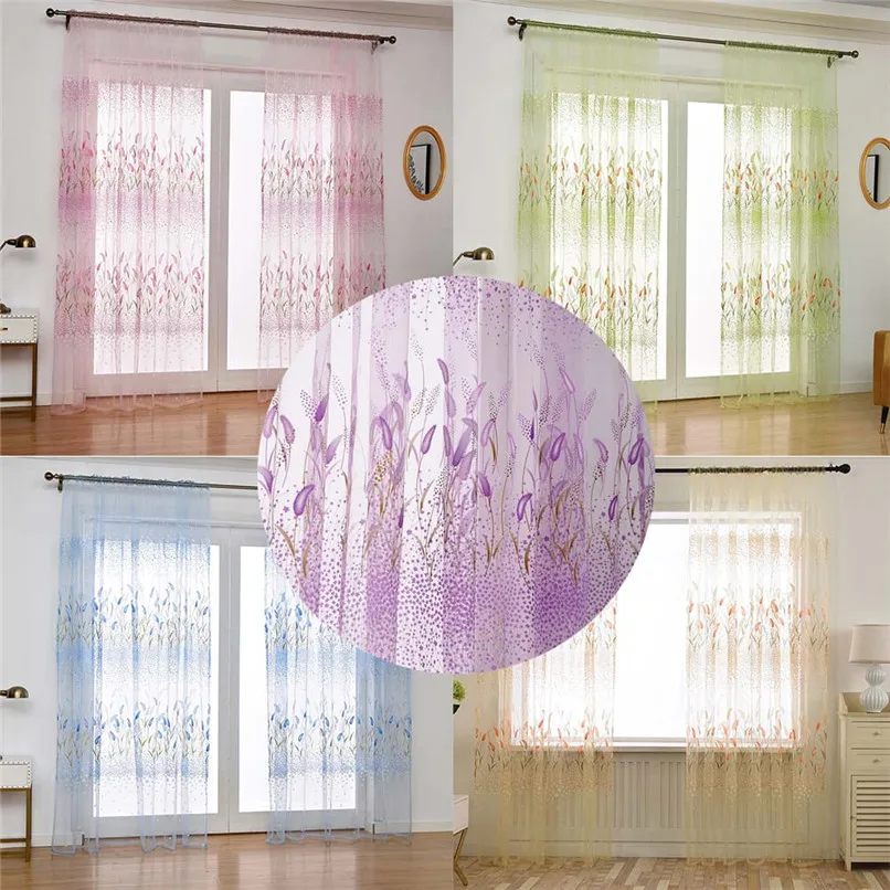 Leaves Sheer Curtain (2)