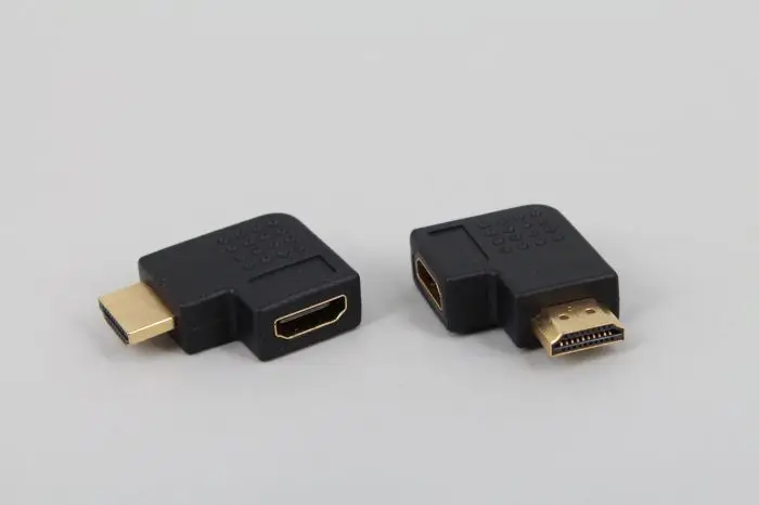 HDMI мужчин и женщин адаптер конвертер 90 градусов угол поворота правый HDMI разъем поддерживает HD 1080 P