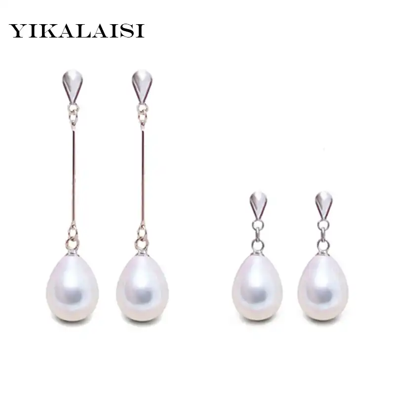 Silver and pearl statement earrings