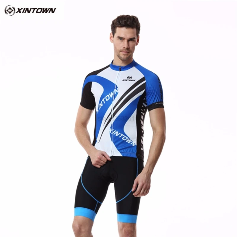 

XINTOWN Breathable Pro Team Cycling Jersey Set Men Sportswear Bike Skinsuit Male Quick Dry Mtb Clothing Cycle Clothes For Man