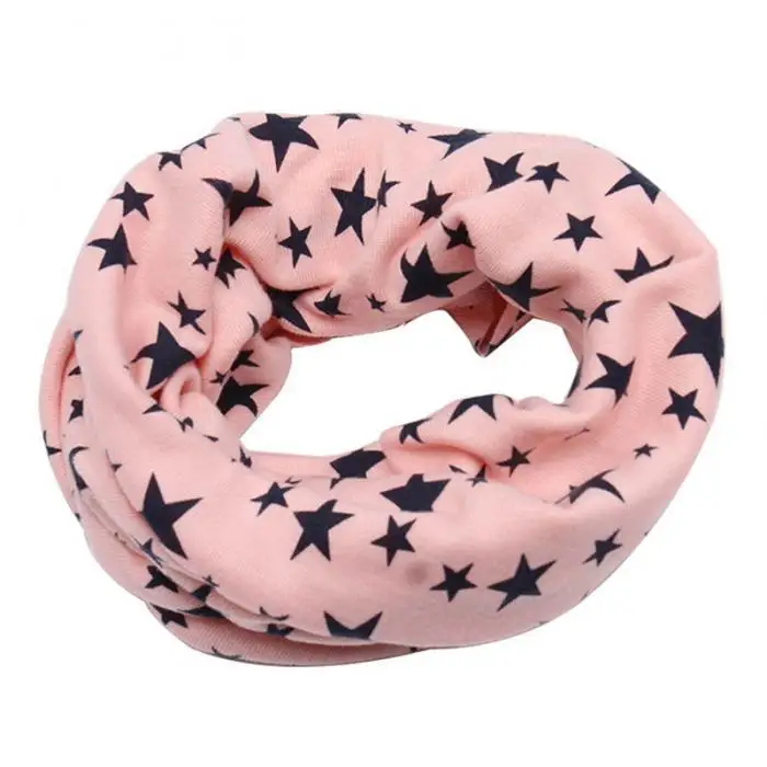 Children Kids Scarf Scarves Warm Loops Neckerchief Stars Fashion Comfortable For Winter GDD99