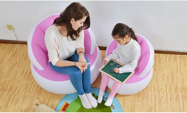 85x74x30cm + 58x53x20cm New Parents Series Sofa Color Adult Child Cute Creative Flocking Backrest kids Sofa sets