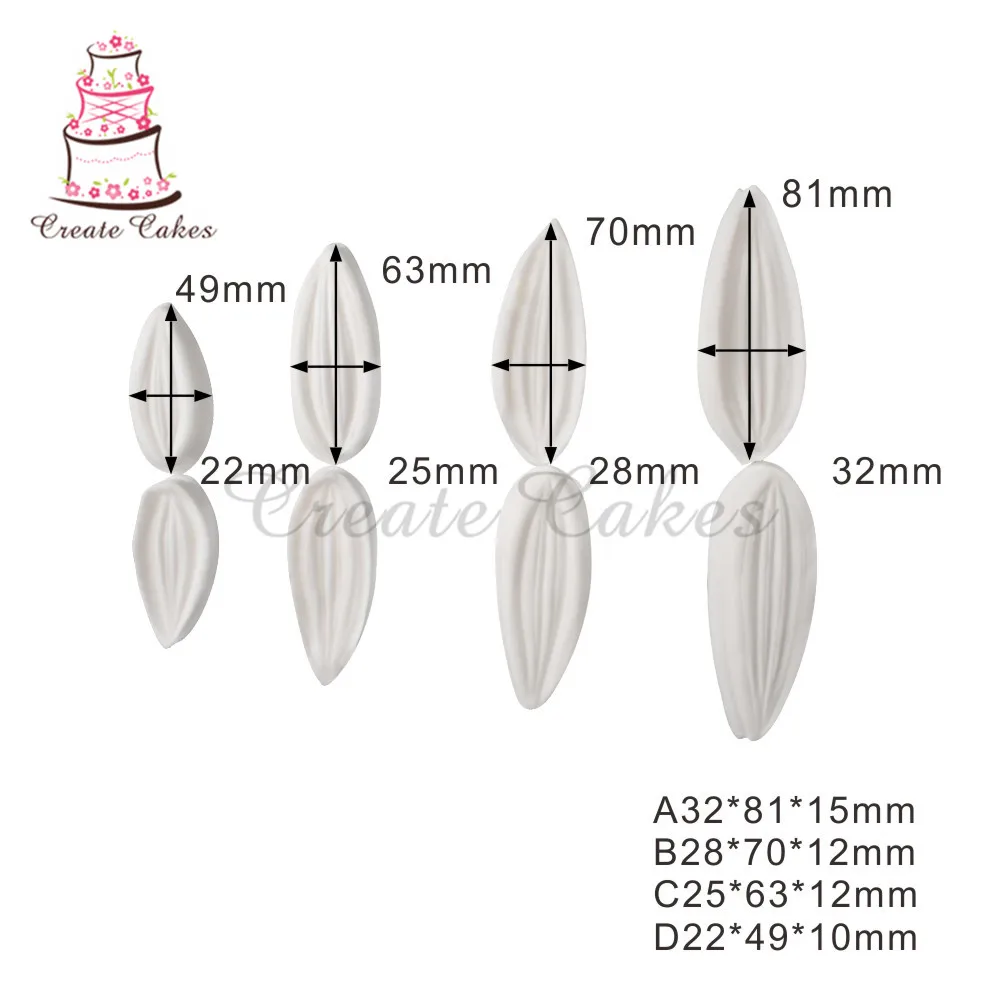 Лепесток Veiner силиконовые помадные формы для торта, сахарное ремесло силиконовые формы для украшения, шоколадные Инструменты для кексов, силиконовые формы для импрессии - Цвет: VM127