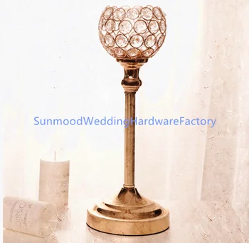 

glass crystal wedding aisle decoration crystal pillars
