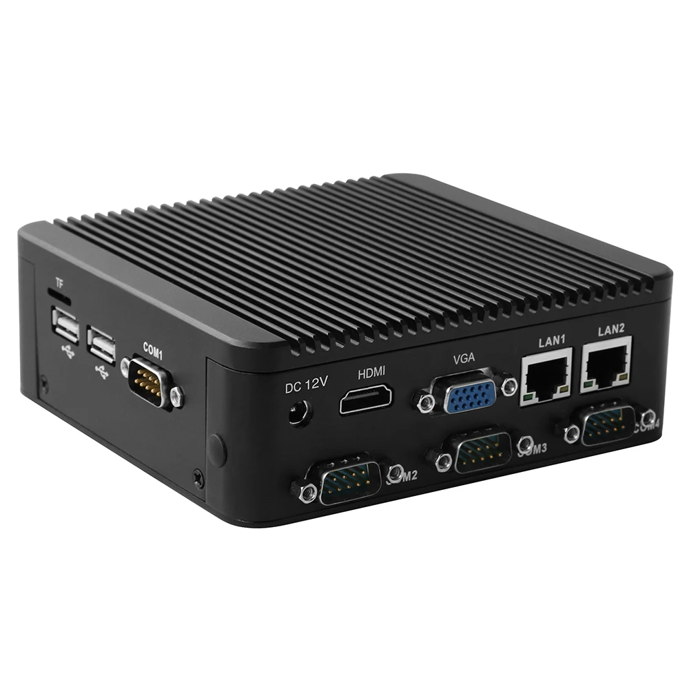 Причастником N6 Nano PC Mini Pc с 4-ядерным процессором intel Celeron J1900 2,0 ГГц 2 * intel i211-AT Lan на борту встроенный 4 ГБ оперативной памяти