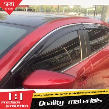 

For Mazda Axela Plastic Window Visor Vent Shades Sun Rain Deflector Guard For Mazda Axela Auto Accessories 4PCS/SET 2006-2011