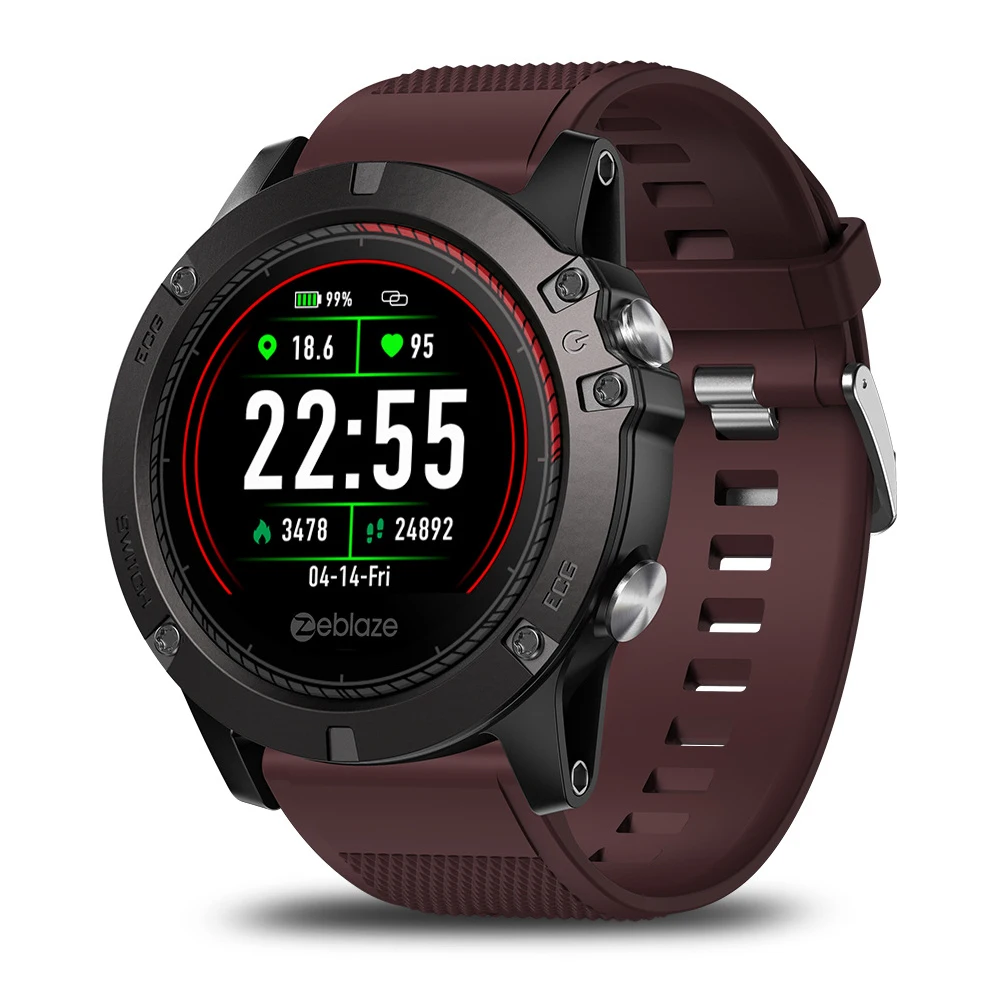 

Portable Bluetooth Fitness Tracker Multi Sports Modes Running Color Display Vibration Smart Watch Heart Rate Message Remind