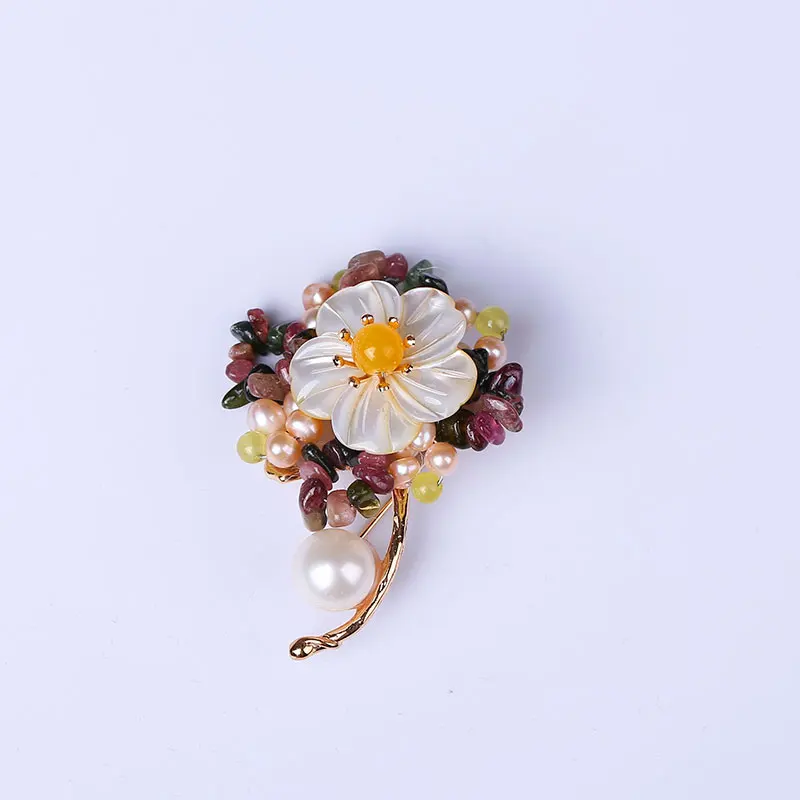 

Pearl brooch pendant dual-use 100% natural freshwater pearl a deer green light Nine jewelry authentic luxury pure hand expert