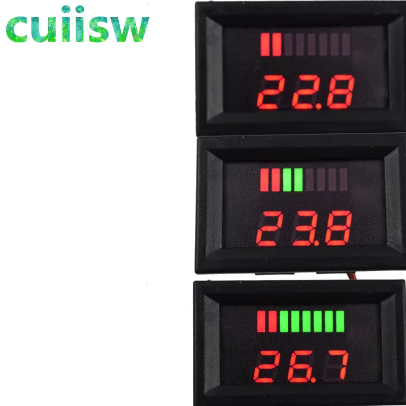 DC 12 V-60В 72В 84 в свинцово-кислотная красный цифровой свинцовый аккумулятор Ёмкость индикатор уровня заряда свинцово-кислотные светодиодный тестер Вольтметр