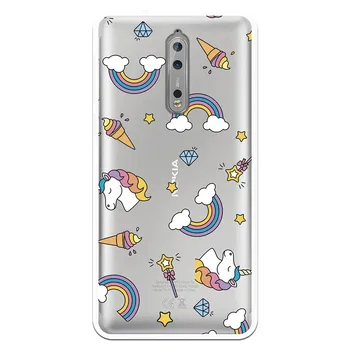 

Stand case costume drawing Unicorns Frozen WP009 for Nokia 8