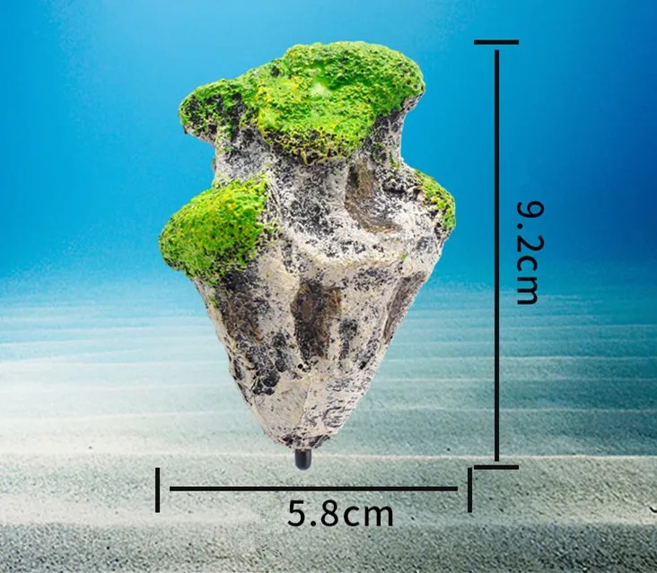 Aquarium Floating Rock Suspended Artificial Stone Decor Fish Tank Flying  Rock