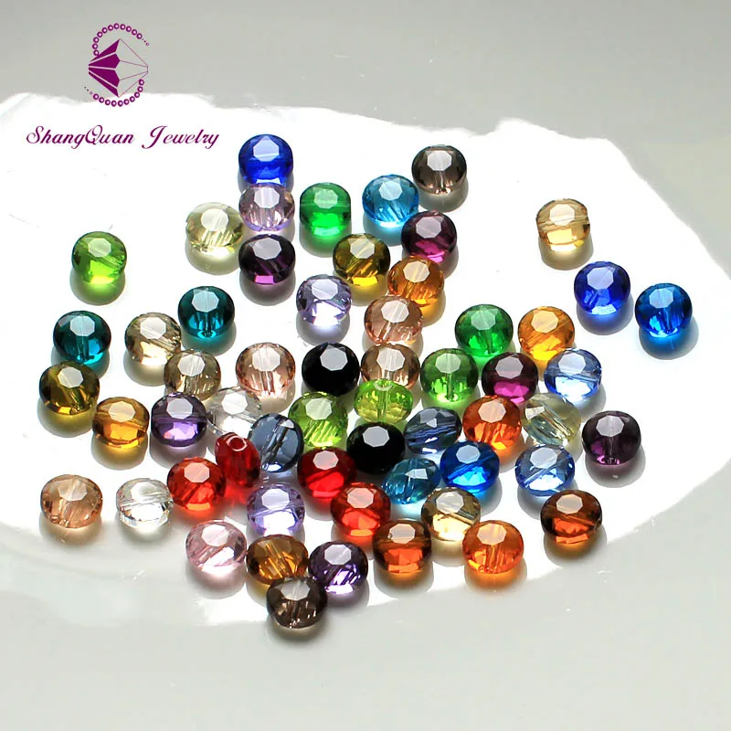 Crystal Jewelry Bead 100pcs 8mm SQ3A278 Decorative Crystal Bead Jewelry