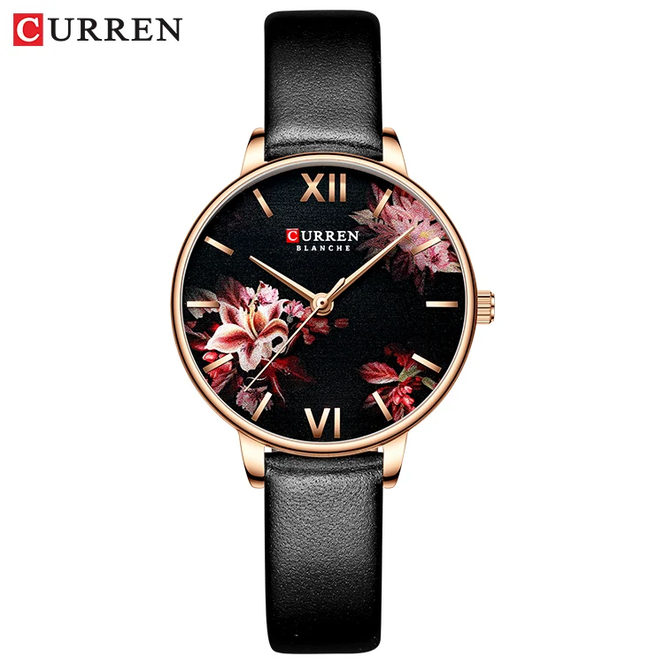 Women watches Green Dial Ladies Japanese quartz wristwatch waterproof Ultra-thin Stainless Steel Strap waterproof Reloj Mujer - Цвет: L rose black