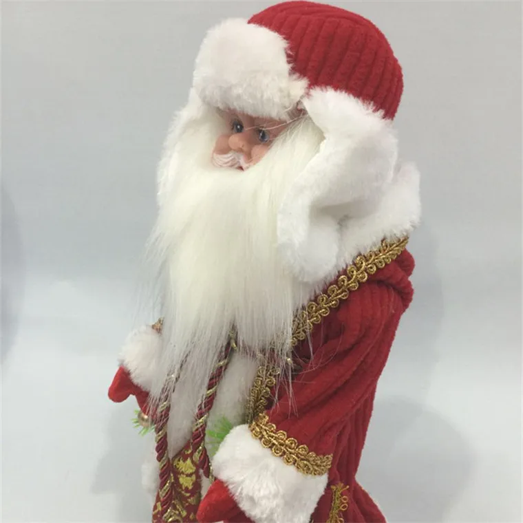 Decorações de Boneca para Crianças Russo Musical Papai Noel Natal Criativo 12 Polegada Elétrica Falando Brinquedos 9 falando brinquedos boneca para crianças