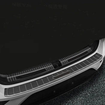 

Exterior Accessories Trim Car Inner & Outter Rear Bumper Plate Protector Cover Trim 2PCS FOR Volkswagen T-Roc 2017-2018