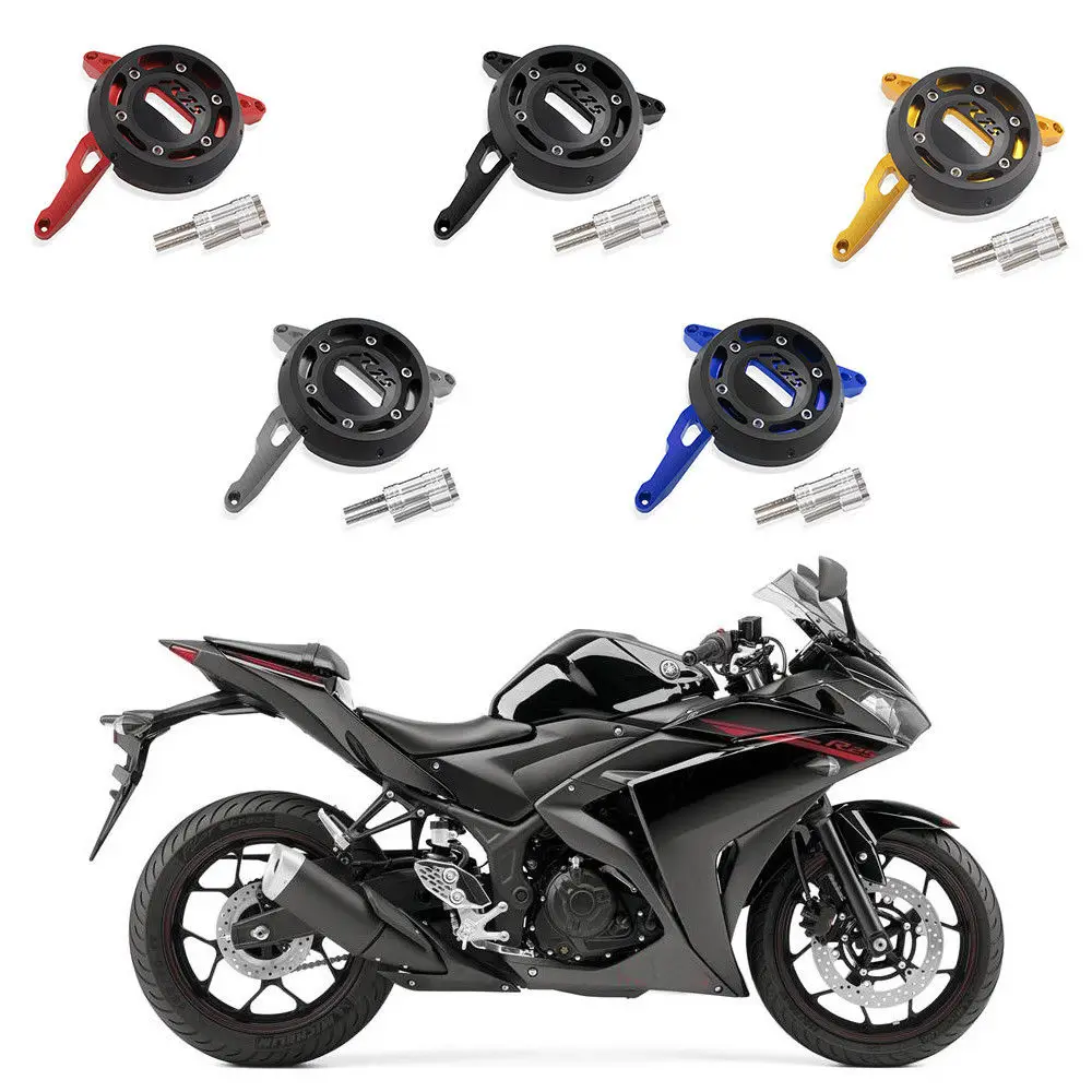 

Motorcycle 3 styles Aluminum Engine Protective Cover For 2014-2018 Yamaha YZF-R25 YZF MT R25 R3 03 Black/Gray/Blue/Gold