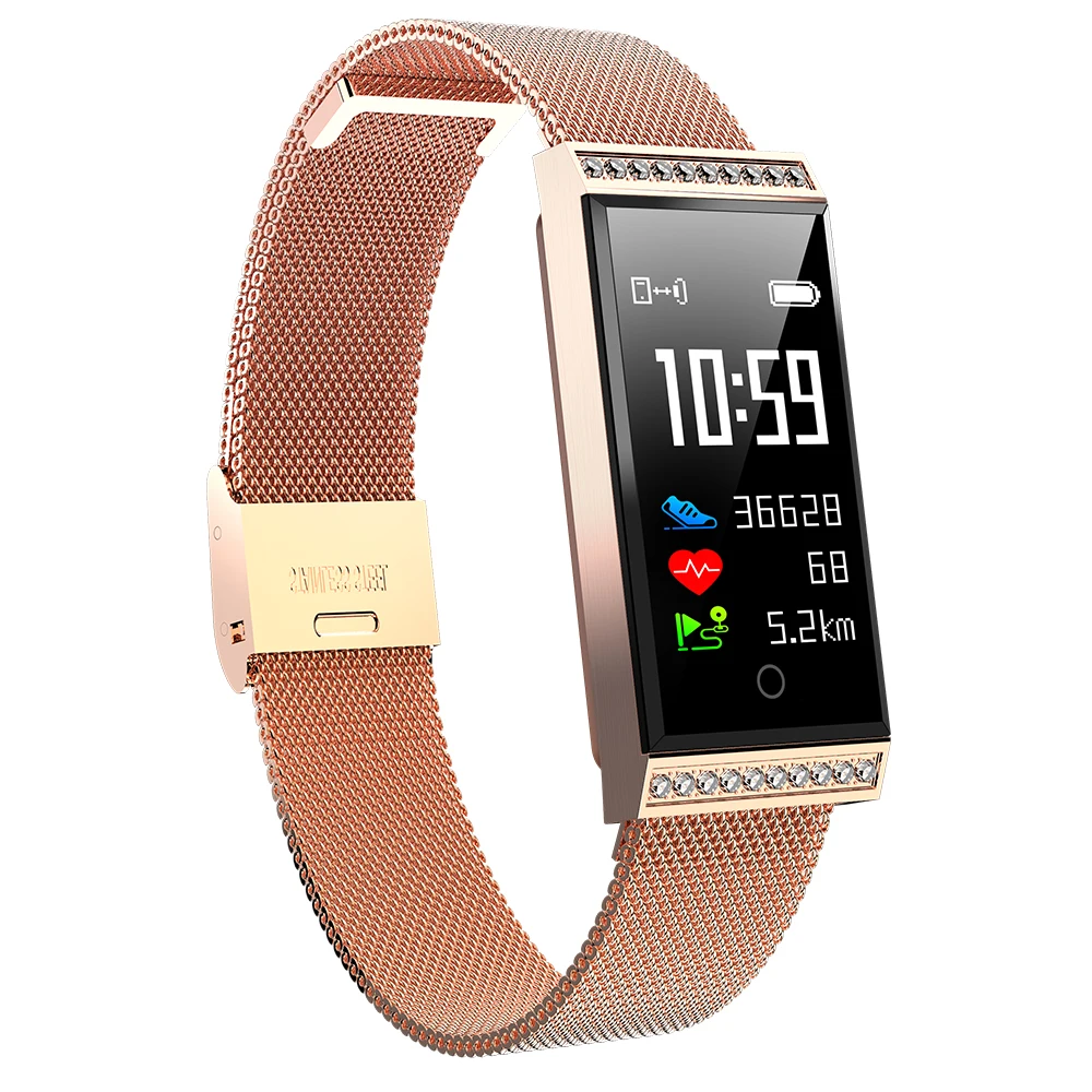 

Metal Bluetooth IP68 Waterproof Smart Watch Women Heart Rate Monitor Blood Pressure Fitness Tracker Smart Wristband Ios Android
