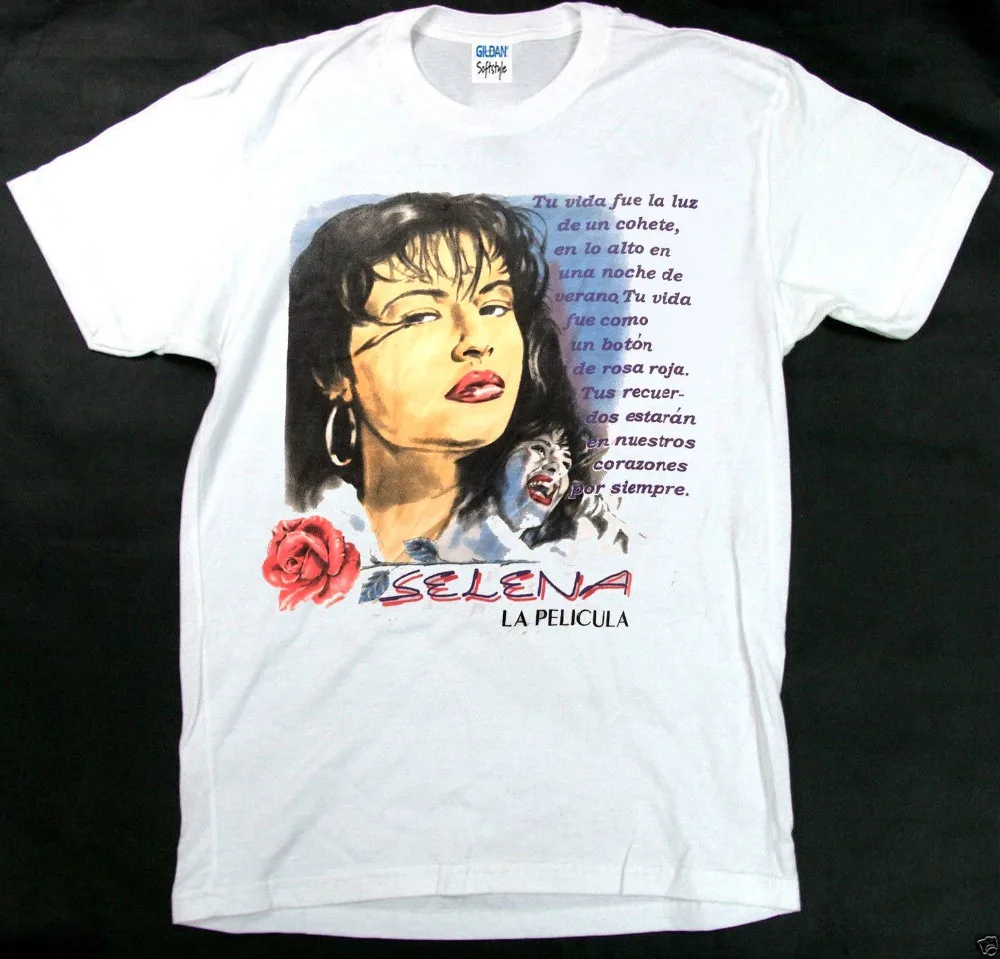 2019 New Men'S T Shirt Mega Rare Selena Quintanilla Shirt White 1995