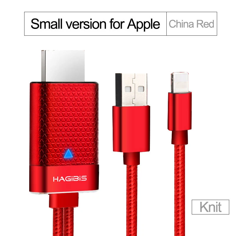 HDTV HDMI кабель 1080P TV цифровой av адаптер Кабель HD качество USB зарядка для IPhone 7 8 Plus X iOS 9