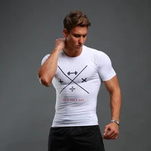 Men Running T-shirts New Pattern Printed Compression Basketball Jersey Tights Short Sleeve Gym Jogging Sportswear Quick Dry Tops