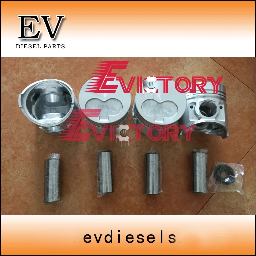 For excavator engine SHIBAURA N844 N844T N844L piston+piston ring+crankshaft bearing+con rod