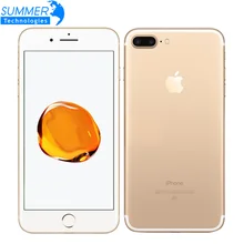 Оригинальный Apple iPhone 7 Plus смартфон 3 ГБ Оперативная память 128 ГБ Встроенная память quad-core отпечатков пальцев 12.0MP Камера iOS 10 мобильный телефон 4 г смартфон