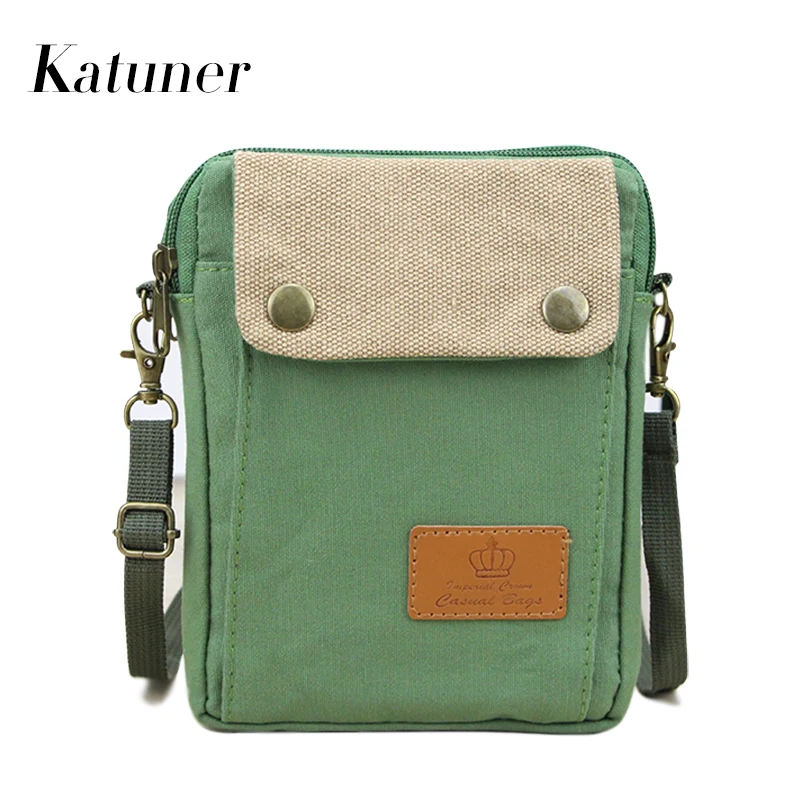 Katuner Baobao Hot Casual Woman Messenger Bag Female Multifunctional Canvas Mini Shoulder Crossbody Bags Purse Sac Femme KB061