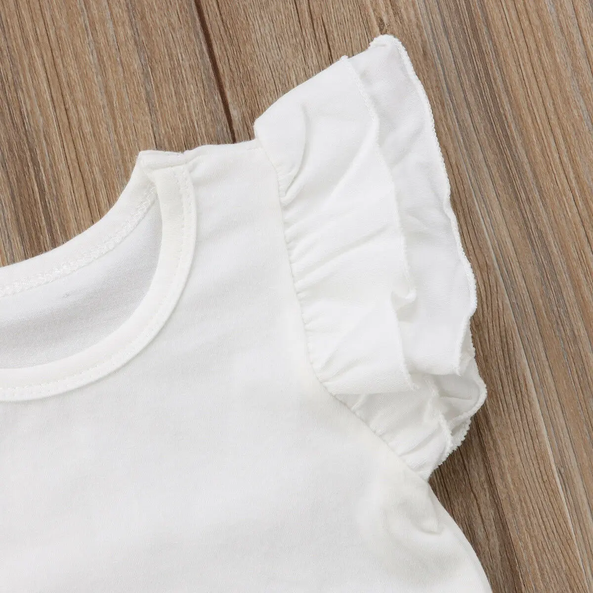 Pudcoco/ г. Новая Однотонная футболка принцессы для девочек повседневная детская одежда с рукавами-крылышками летняя футболка для малышей 70-130, большие размеры, Прямая поставка