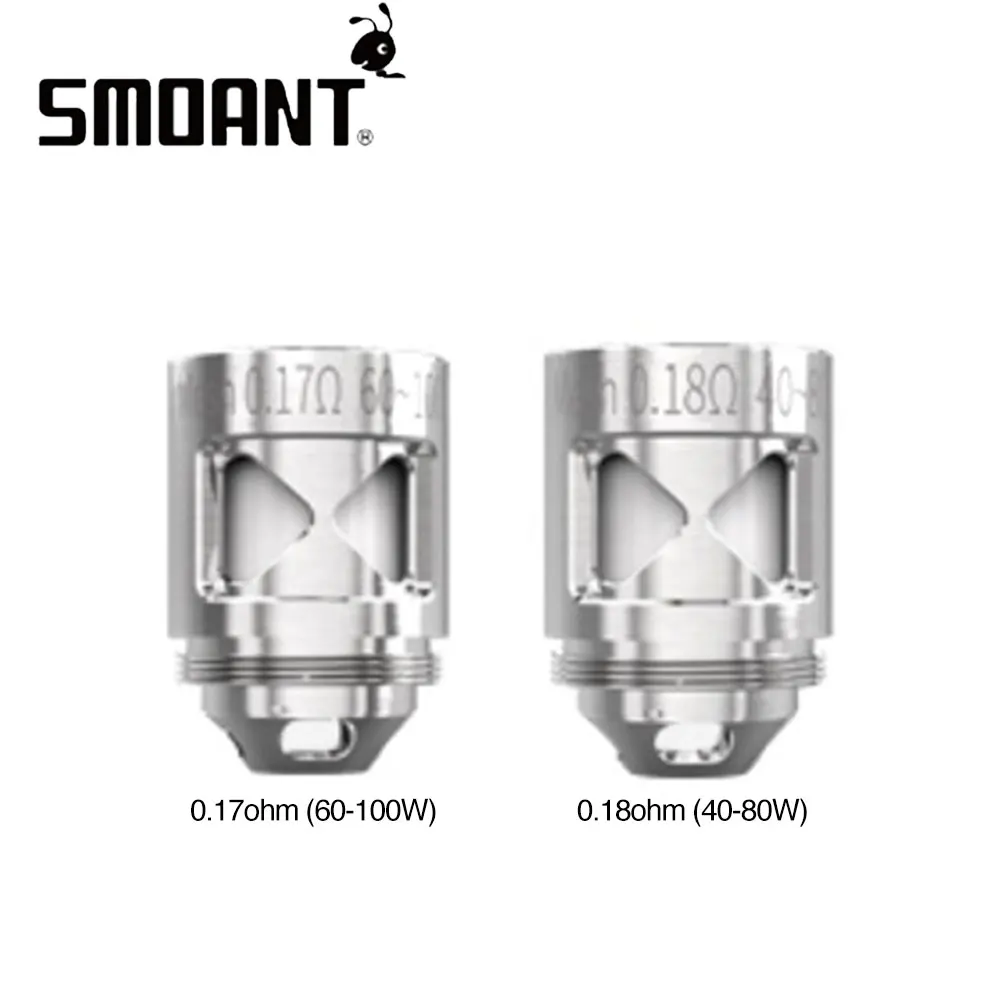 Goede 6 pcs 9 pcs! Originele Smoant Naboo Mesh Coil 0.17ohm   0.18ohm Heads voor Smoant Naboo Verstuiver Tank Kit E sigaret Spare onderdelen