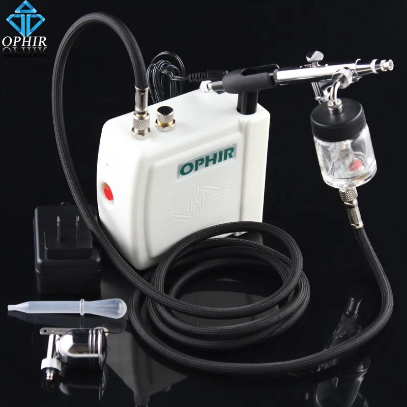 OPHIR 0.3mm Kit Aerógrafo com Compressor de