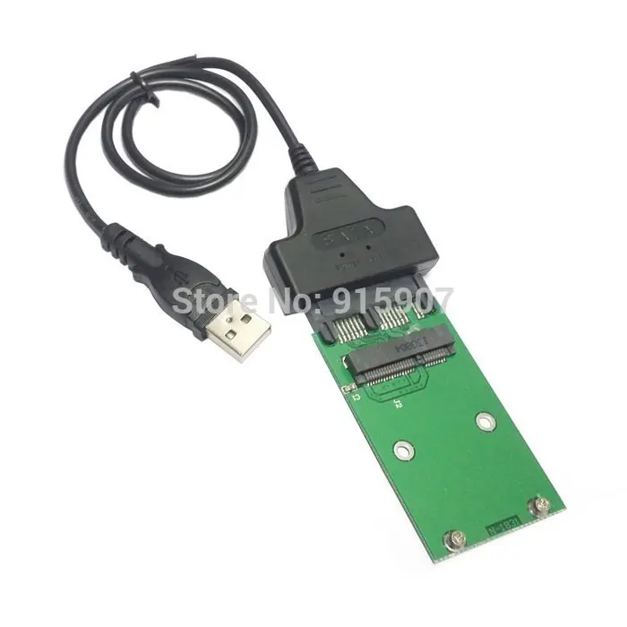 

CY USB 2.0 to Mini PCI-E mSATA SSD to 1.8" Micro SATA 7+9 16pin Adapter Add on Cards PCBA for SSD Hard Disk