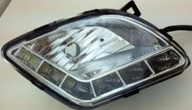 1 комплект, автомобильный светильник для дневных ходовых огней, противотуманный светильник, сигнальный DRL ксеноновый светильник для HYUNDAI Verna 2010 2011 2012 2013 - Испускаемый цвет: 2014 TO NOW