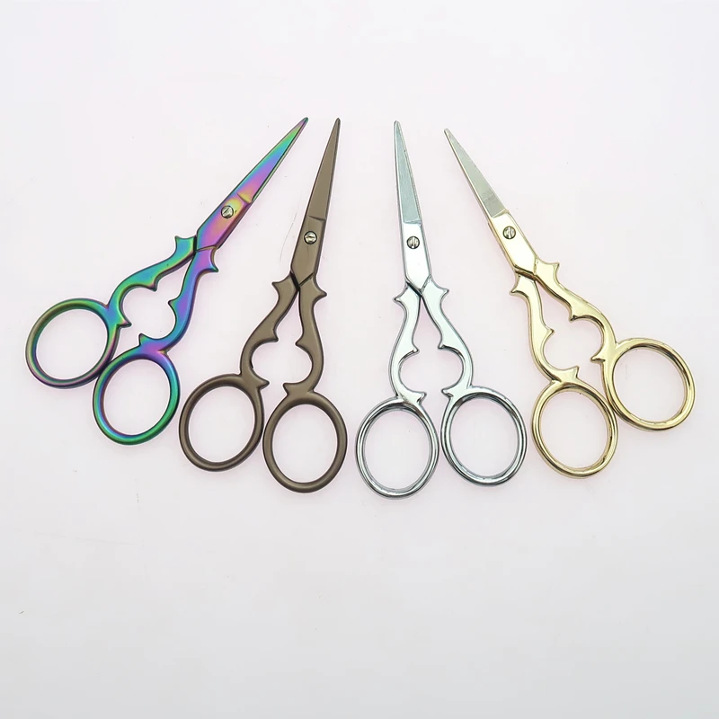 

1pcs Gourd Shape Scissors Sewing Scissors for Needlework Fabric Cutting Stainless Steel Dressmaker Shears Scissors