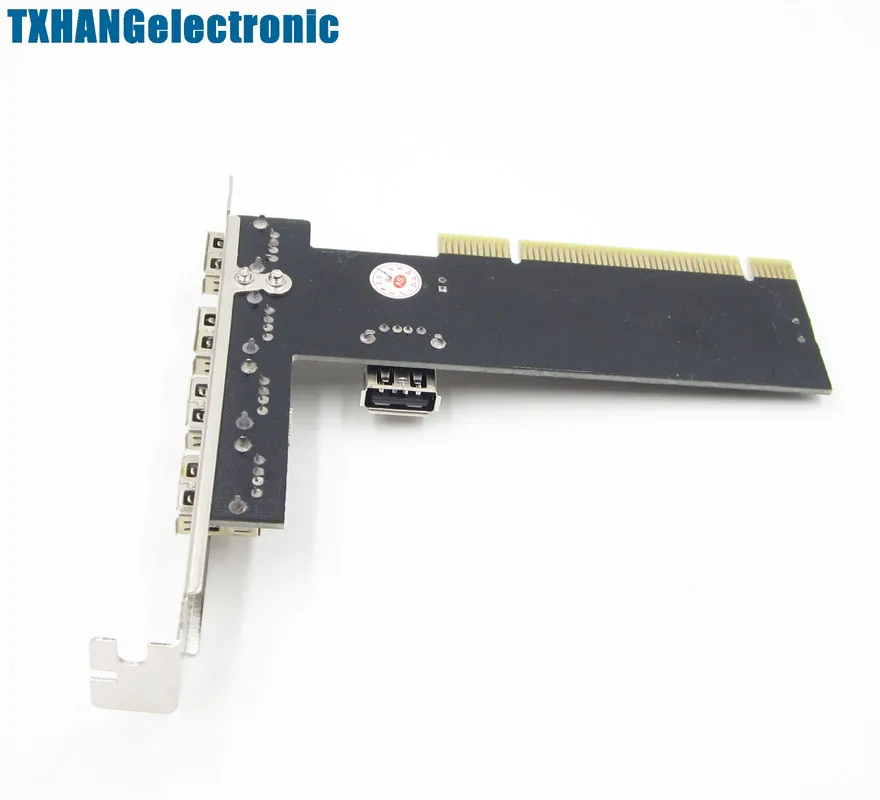 New High Speed 480Mbps 5 Port USB 2.0 PCI Hub Card Controller Adaptor Module (2)