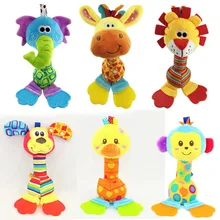 Buy 2016 Giraffe grasping rattles teethers BB rods have 0-1 years old baby toys Free Shipping