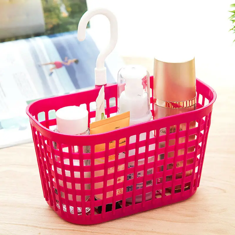 Fheal Portable Plastic Hanging Storage Basket With Hook Bathroom Fheal Portable Plastic Hanging Storage Basket With Hook Bathroom Toiletries Organizer Holder Cosmetic Sundries Bag