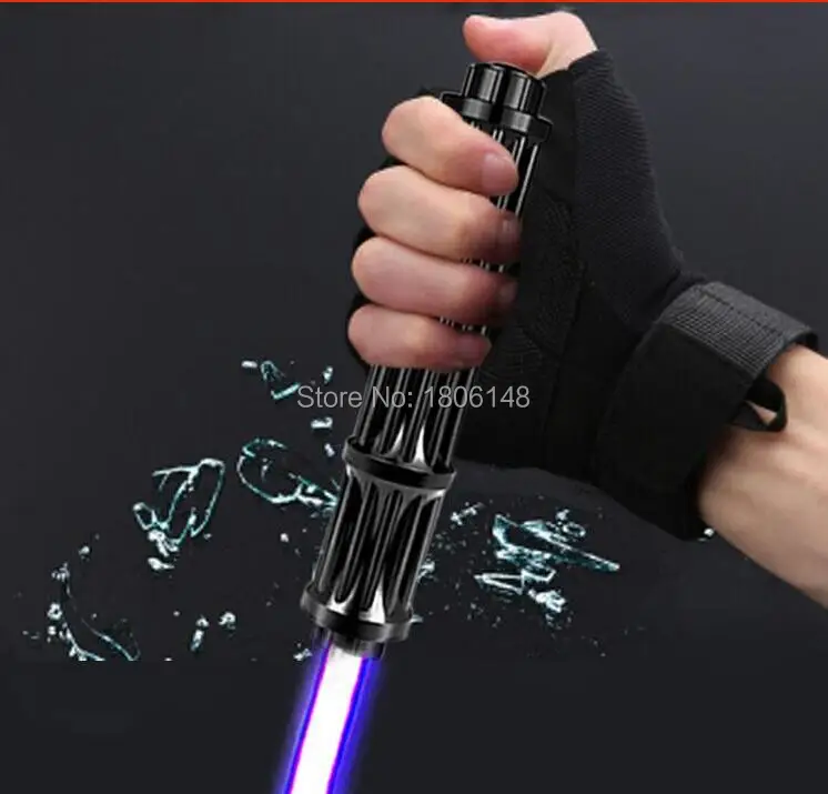 Mais Poderoso Militar Azul Laser Ponteiros 450nm Lanterna Queima Jogo – Queimar Luz Charutos Vela Preto Caça 100w 1000000m
