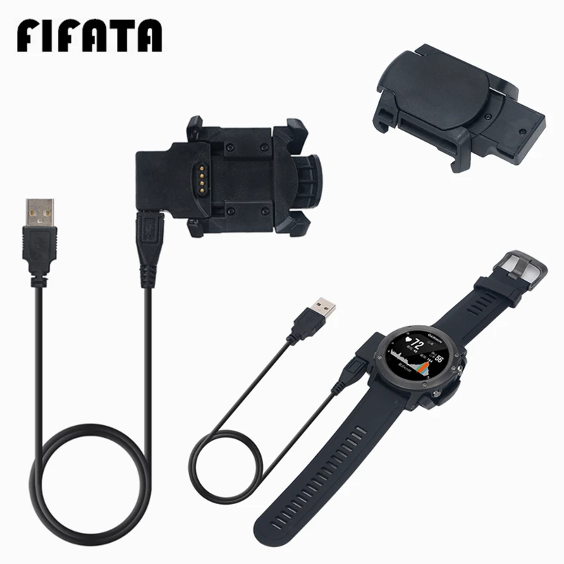 FIFATA For Garmin Fenix 3/HR USB Dock Charger 1M Charge Cable Charging