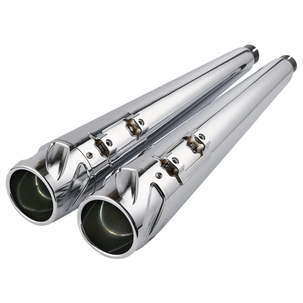4\ Megaphone Muffler Exhaust Pipes For Harley 95-16 Touring Electra Ultra Glide 4\ Megaphone Muffler Exhaust Pipes For Harley 95-16 Touring Electra Ultra Glide