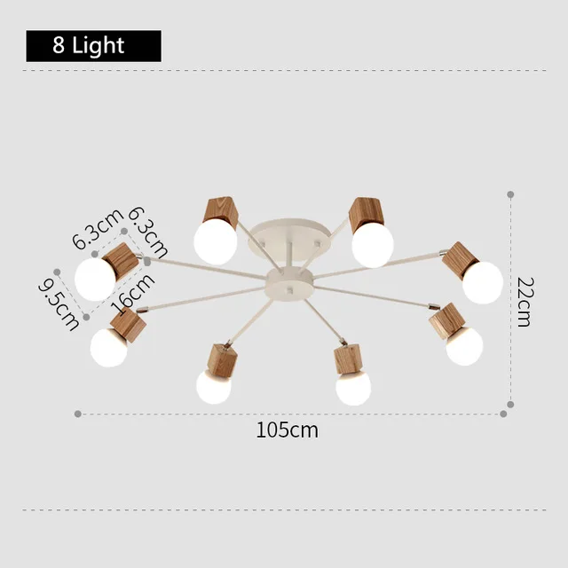 Японский ретро деревянный светодиодный потолочный светильник, люстра, светильник s для гостиной, кухни, люстры De Sala Plafon luminarie, светильник, светильники - Цвет корпуса: 8light